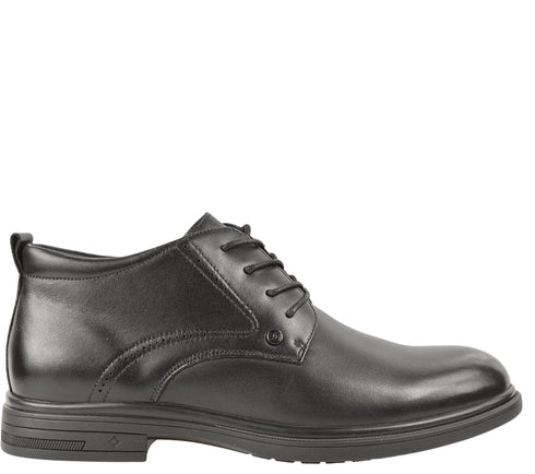 Ghete casual, barbati, OTTER, E650029A negru, piele naturala