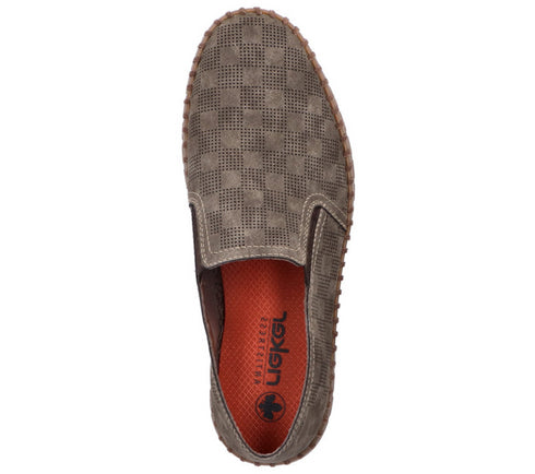 Pantofi casual, barbati, RIEKER, ANTISTRESS, B2965-25 maro, piele nabuc