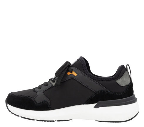 Pantofi sport, barbati, RIEKER SOFT, U1403-00 negru, piele ecologica