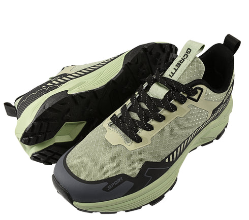 Pantofi sport, barbati, GORETTI, B100-CL30511 verde, textil