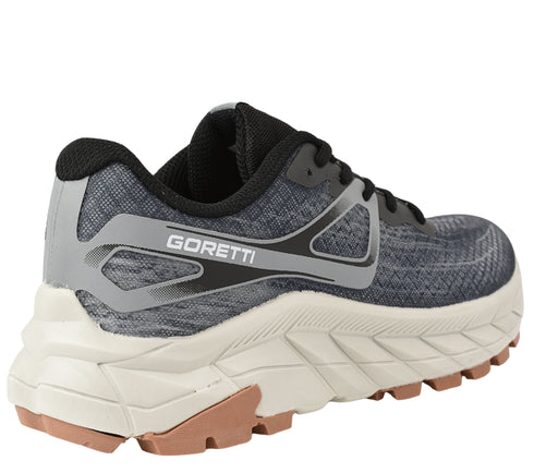 Pantofi sport, barbati, GORETTI, B100-CL27301 gri, textil