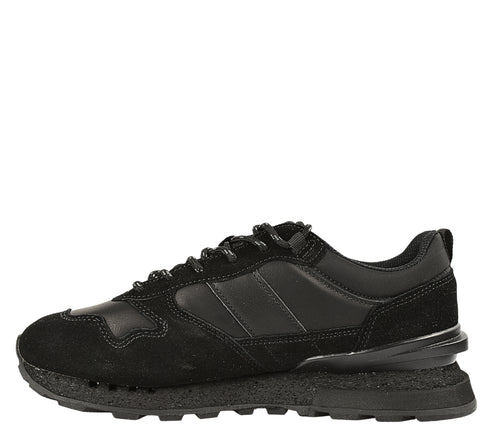 Pantofi sport, barbati, GORETTI, B110-2024-23M854 negru, piele naturala