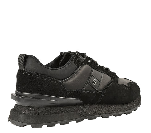 Pantofi sport, barbati, GORETTI, B110-2024-23M854 negru, piele naturala