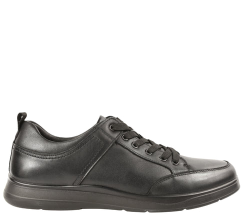 Pantofi sport, barbati, OTTER, Z570003A negru, piele naturala