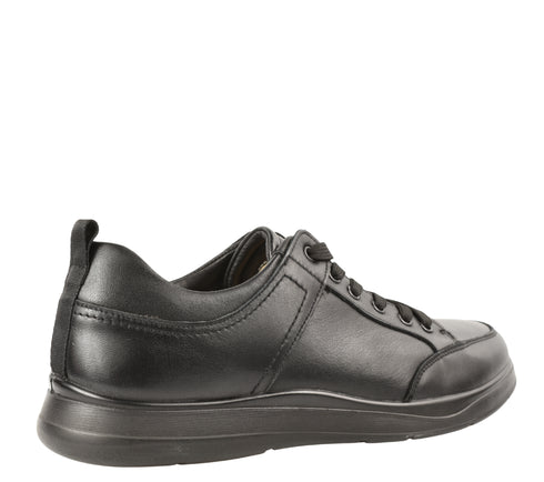 Pantofi sport, barbati, OTTER, Z570003A negru, piele naturala