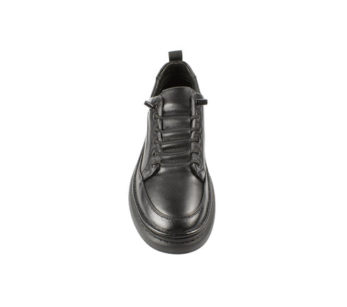 Pantofi sport, barbati, ADA SHOES, W27011 negru, piele naturala