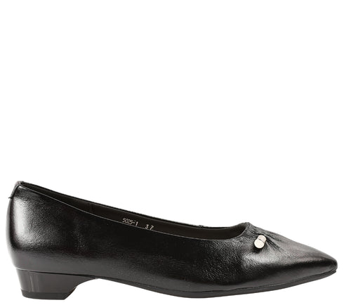 Pantofi casual, dama, ADA SHOES, 5025-1 negru, piele naturala