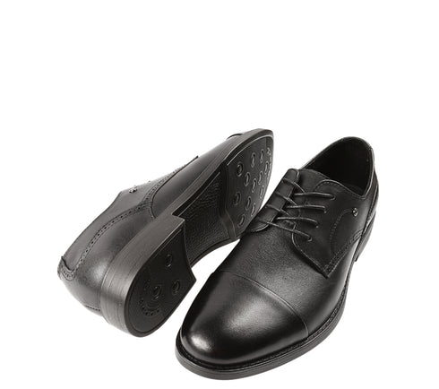 Pantofi casual, barbati, ADA SHOES, DY26108 negru, piele naturala