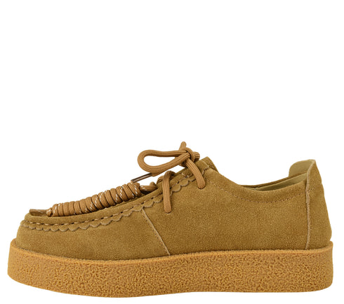 Pantofi casual, dama, FEELING, T003 bej, piele nabuc