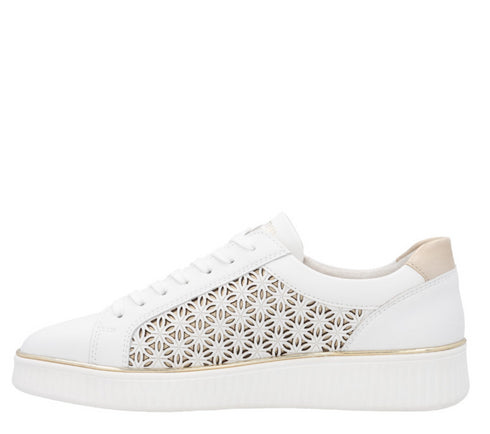 Pantofi sport, dama, REMONTE, D2E03-80, alb, piele naturala