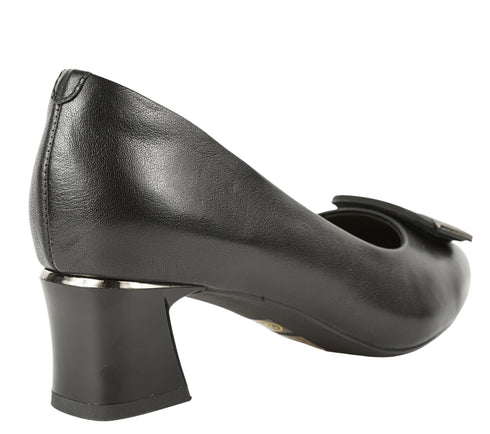 Pantofi casual, dama, FORMAZIONE, 855-11 negru, piele naturala