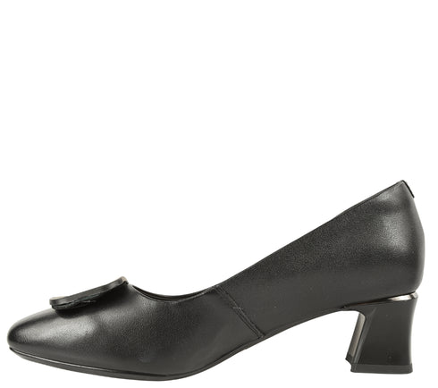 Pantofi casual, dama, FORMAZIONE, 855-11 negru, piele naturala