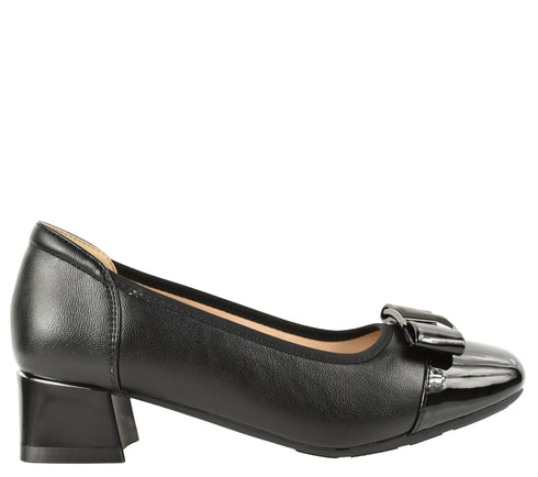 Pantofi casual, dama, FORMAZIONE, TP3201 negru, piele naturala