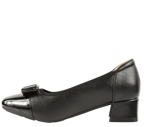 Pantofi casual, dama, FORMAZIONE, TP3201 negru, piele naturala