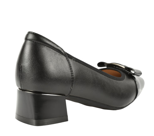 Pantofi casual, dama, FORMAZIONE, TP3201 negru, piele naturala
