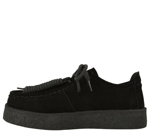 Pantofi casual, dama, FEELING, T003 negru, piele nabuc