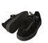 Pantofi casual, dama, FEELING, T003 negru, piele nabuc