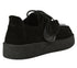 Pantofi casual, dama, FEELING, T003 negru, piele nabuc
