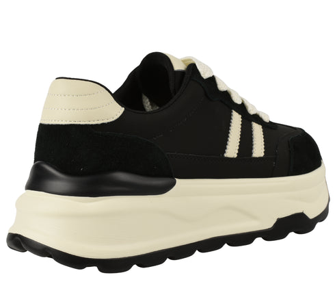 Pantofi sport, dama, FRANCO GERARDO, Y6306 negru, piele naturala