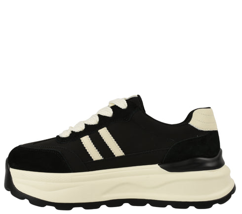 Pantofi sport, dama, FRANCO GERARDO, Y6306 negru, piele naturala