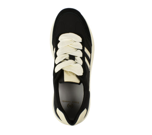 Pantofi sport, dama, FRANCO GERARDO, Y6306 negru, piele naturala