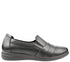 Pantofi casual, dama, KARISMA, WB40004B negru, piele naturala