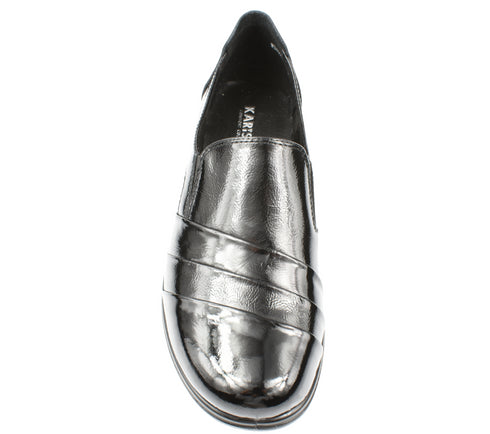 Pantofi casual, dama, KARISMA, WB40004A negru, piele lacuita