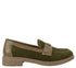 Pantofi casual, dama, PASS COLLECTION J970013B, verde, piele naturala