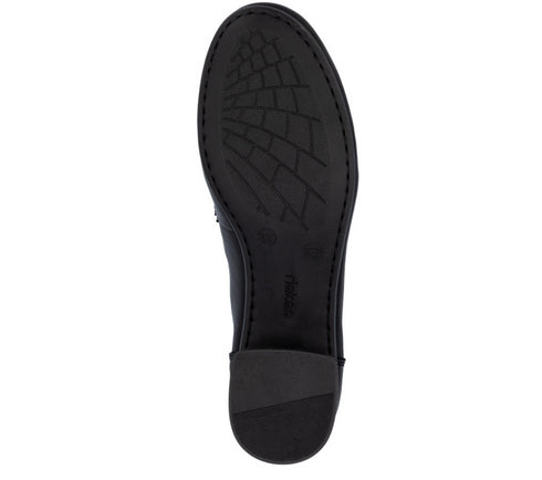 Pantofi casual, dama, RIEKER, 41660-00, negru, piele naturala