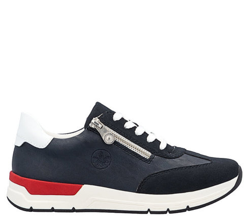 Pantofi sport, dama, RIEKER ANTISTRESS, 58923-14 bleumarin, piele ecologica