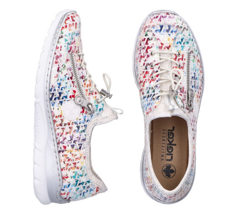 Pantofi sport, dama, RIEKER MEMOSOFT, L3252-90 multicolor, piele ecologica