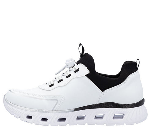 Pantofi sport, dama, RIEKER MEMOSOFT, M6062-80 alb, piele ecologica