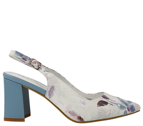 Pantofi eleganti, dama, EPICA, JI60054B bleumarin, piele naturala