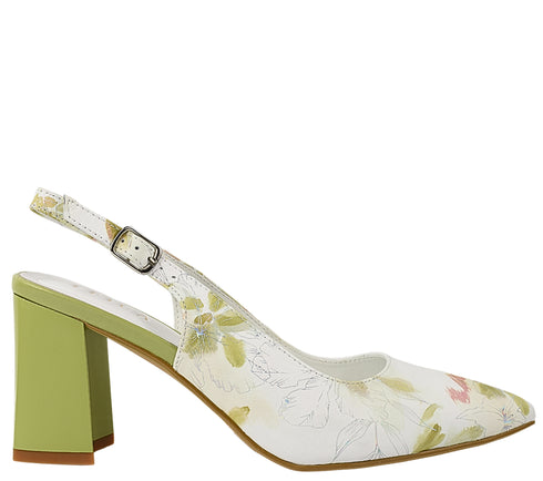 Pantofi eleganti, dama, EPICA, JI60054B verde, piele naturala