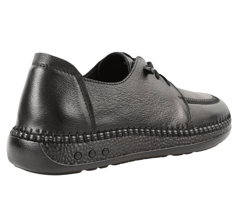 Pantofi casual, dama, ADA SHOES, KM327 negru, piele naturala