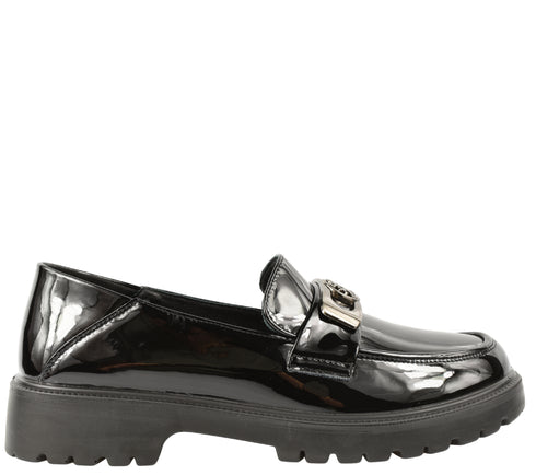 Pantofi casual, dama, FORMAZIONE, 10691 negru, piele lacuita