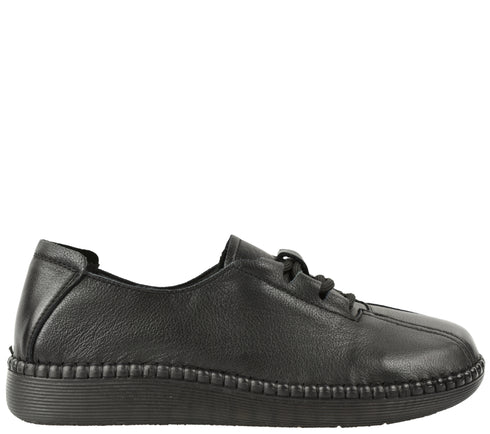 Pantofi casual, dama, FORMAZIONE, 6351 negru, piele naturala