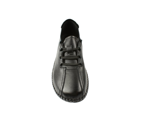 Pantofi casual, dama, FORMAZIONE, 6351 negru, piele naturala