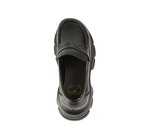 Pantofi casual, dama, FORMAZIONE, KM 1605 negru, piele naturala