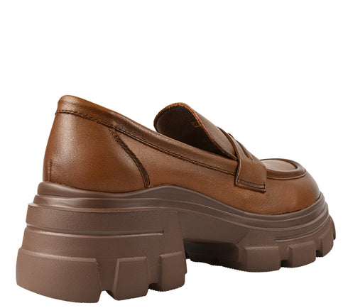 Pantofi casual, dama, FORMAZIONE, KM 1605 maro, piele naturala