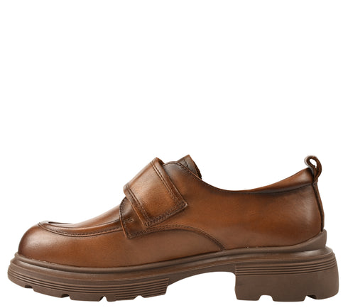Pantofi casual, dama, FORMAZIONE, KM 6715 maro, piele naturala