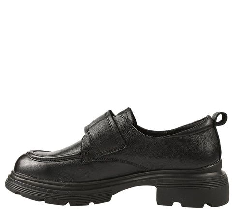 Pantofi casual, dama, FORMAZIONE, KM 6715 negru, piele naturala