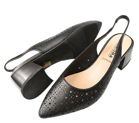 Sandale elegante, dama, KARISMA, JY60005A negru, piele naturala, toc