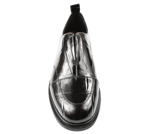 Pantofi casual, dama, KARISMA, DL70030B negru, piele naturala lacuita