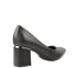 Pantofi eleganti, dama, PASS COLLECTION, XD80003A negru, piele naturala, cu toc