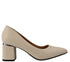 Pantofi eleganti, dama, PASS COLLECTION, XD80003C crem, piele naturala, cu toc