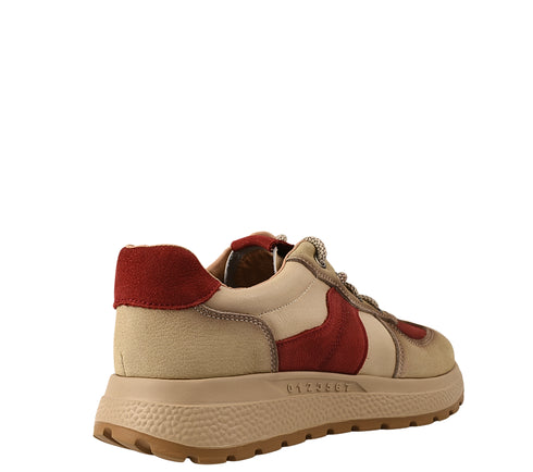 Pantofi sport, dama, ADA SHOES, 2821 rosu, piele intoarsa