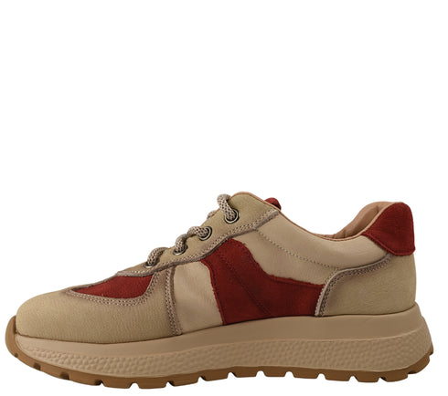 Pantofi sport, dama, ADA SHOES, 2821 rosu, piele intoarsa