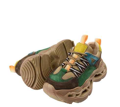 Pantofi sport, dama, FRANCO GERARDO, HY6383 bej, piele intoarsa