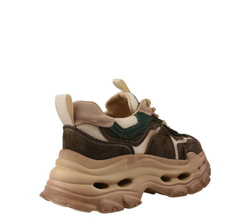 Pantofi sport, dama, FRANCO GERARDO, HY2926 bej, piele intoarsa